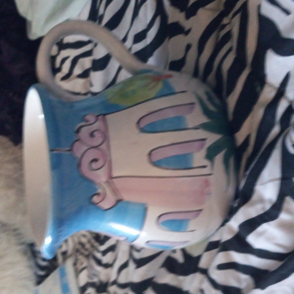 Handpainted pitcher